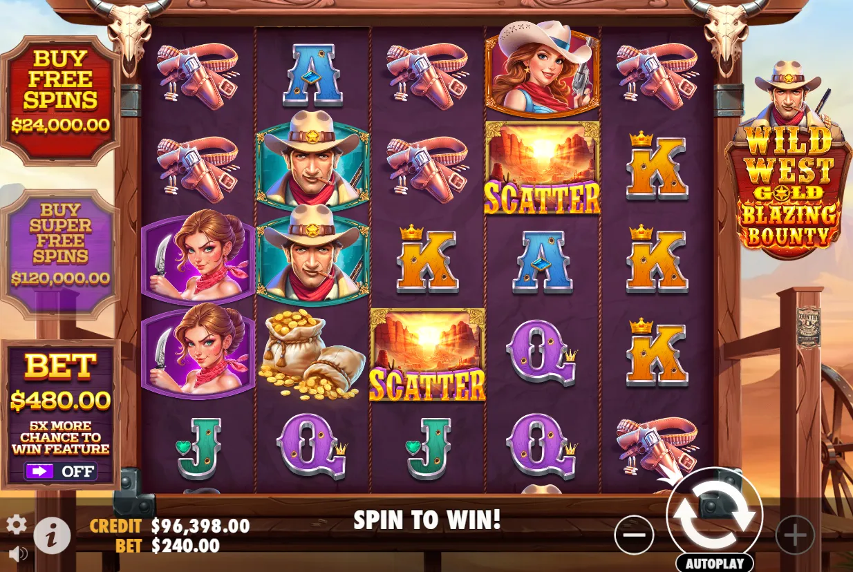Wild West Gold Blazing Bounty